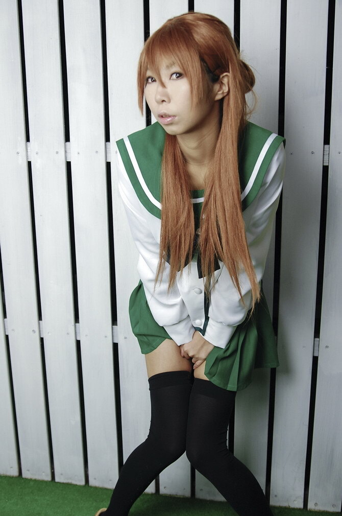 [Cosplay] 2013.04.09  Big boobs Saya Takagi 性感制服诱惑